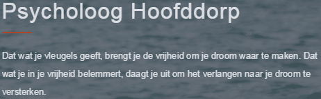 Psycholoog Hoofddorp
